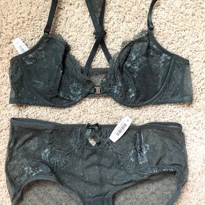 Matching bra (unlined) and panty set